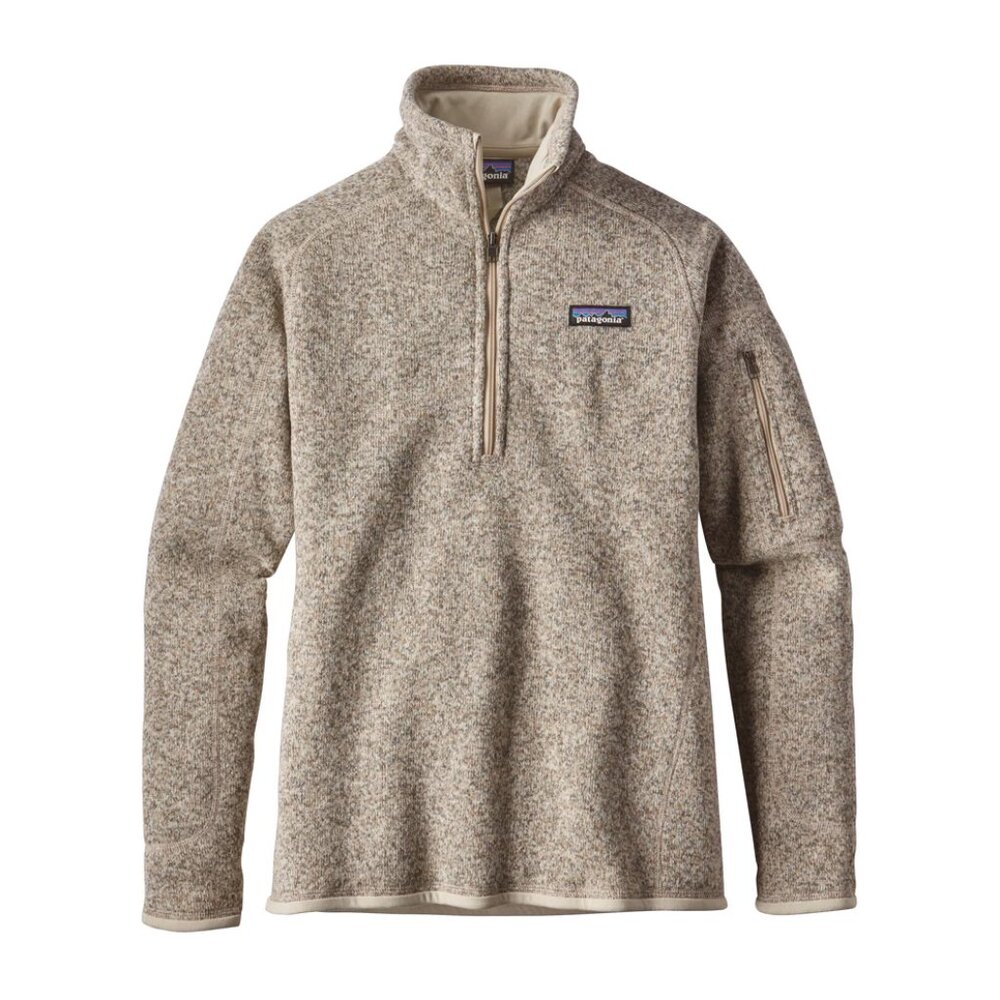 Patagonia Women's Better Sweater 1/4 Quarter‎ Zip in Color Pelican Size Small